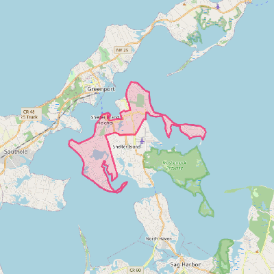 Map of Shelter Island Heights
