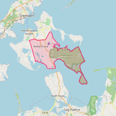 Map of Shelter Island