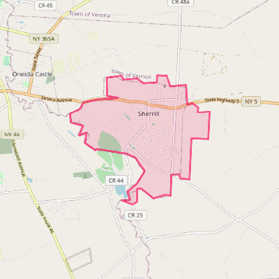 Map of Sherrill