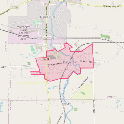 Map of Shortsville