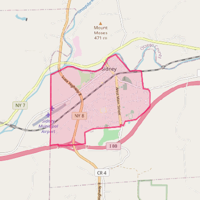 Map of Sidney