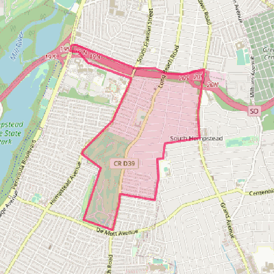 Map of South Hempstead