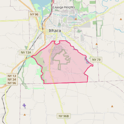Map of South Hill