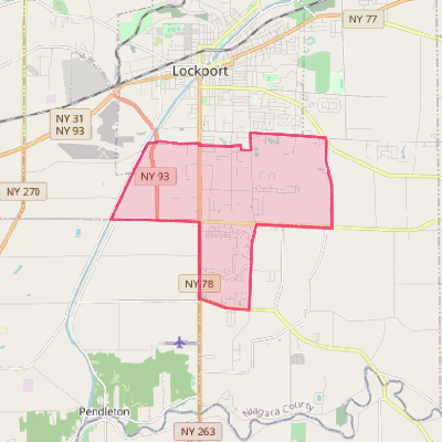 Map of South Lockport