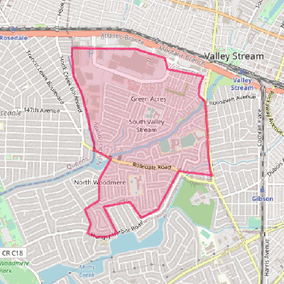 Map of South Valley Stream