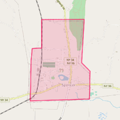 Map of Spencer