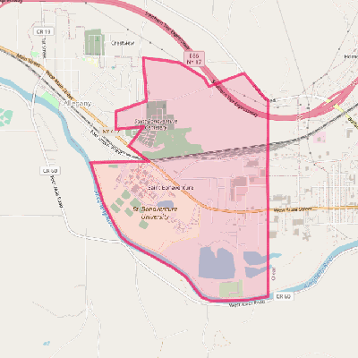 Map of St. Bonaventure