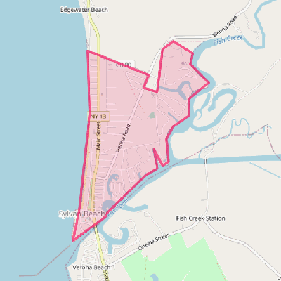 Map of Sylvan Beach