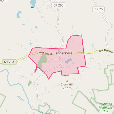 Map of Tannersville