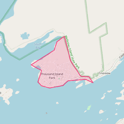 Map of Thousand Island Park