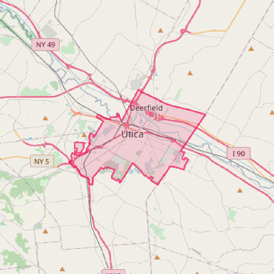 Map of Utica