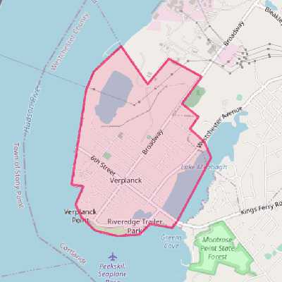 Map of Verplanck