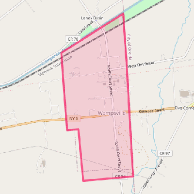 Map of Wampsville