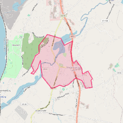 Map of Wappingers Falls