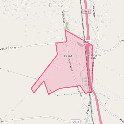 Map of Washington Mills