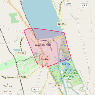 Map of Watkins Glen