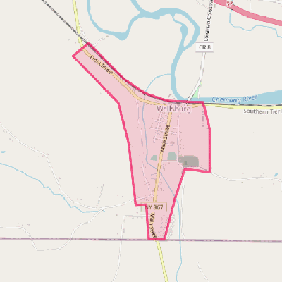 Map of Wellsburg