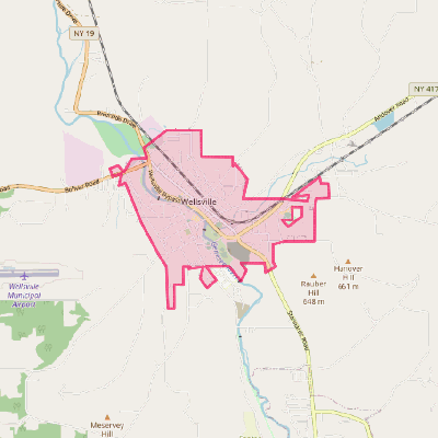 Map of Wellsville