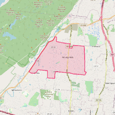 Map of Wesley Hills