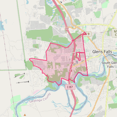 Map of West Glens Falls