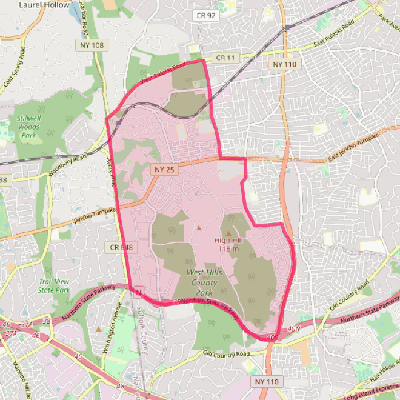 Map of West Hills