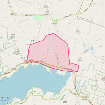 Map of West Hurley