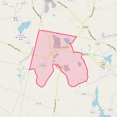 Map of West Sand Lake