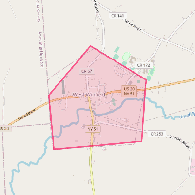 Map of West Winfield