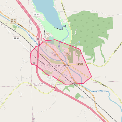 Map of Whitney Point