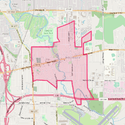 Map of Williamsville