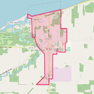 Map of Wilson