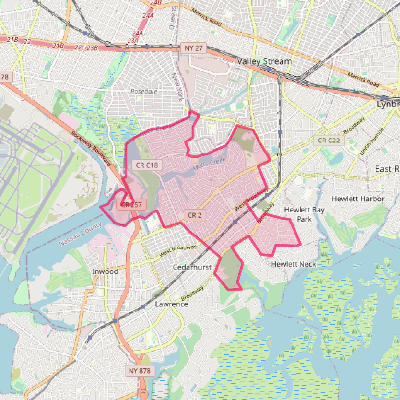 Map of Woodmere