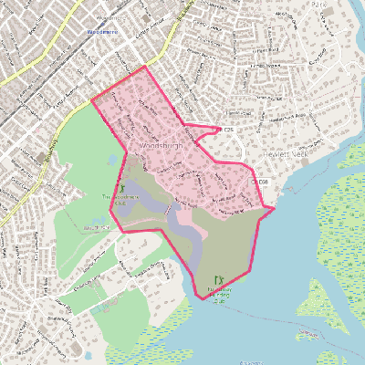 Map of Woodsburgh