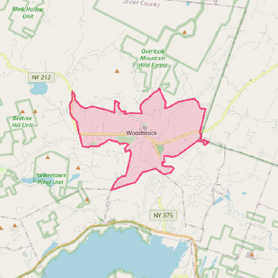 Map of Woodstock