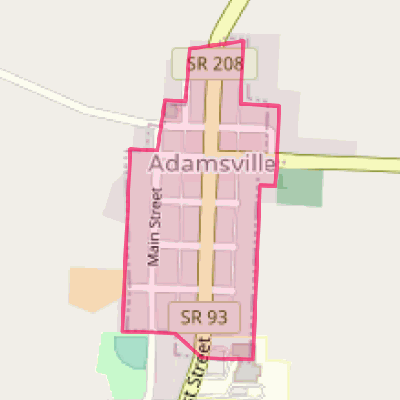 Map of Adamsville