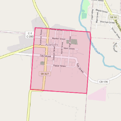 Map of Adelphi