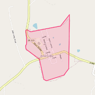 Map of Amesville