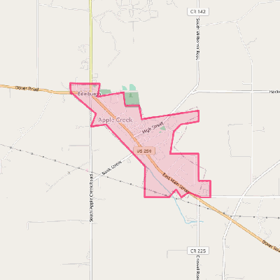 Map of Apple Creek