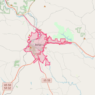 Map of Athens