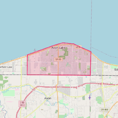 Map of Avon Lake