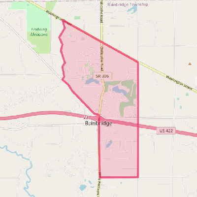 Map of Bainbridge