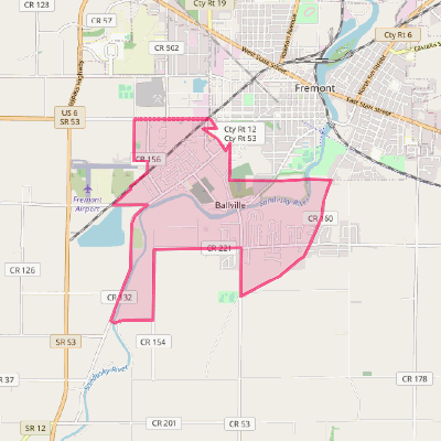 Map of Ballville