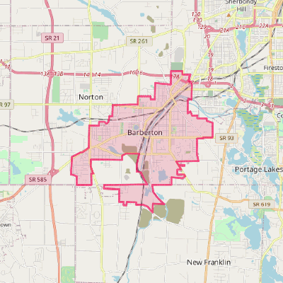 Map of Barberton