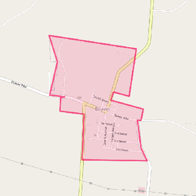 Map of Beaver