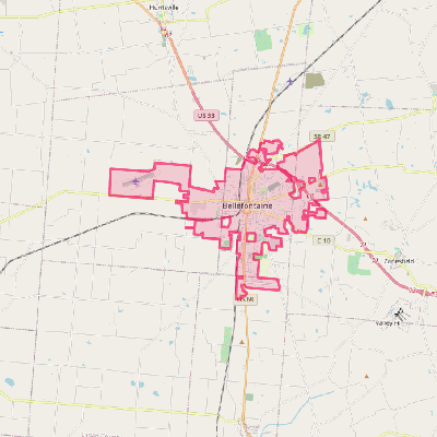 Map of Bellefontaine