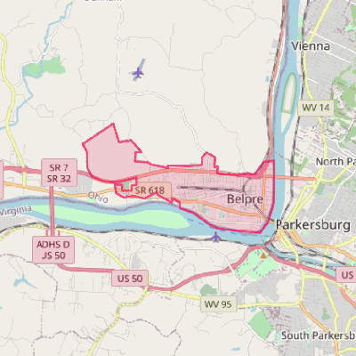 Map of Belpre