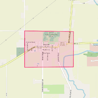 Map of Benton Ridge