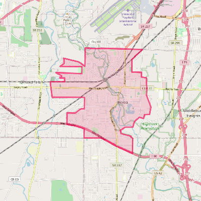 Map of Berea