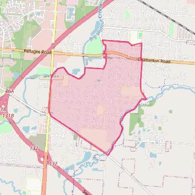 Map of Blacklick Estates