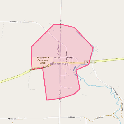 Map of Bladensburg